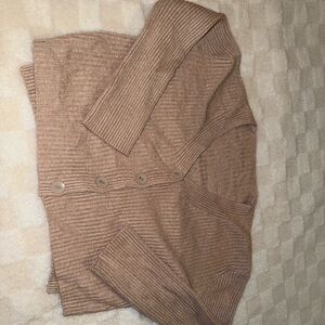 Ribbed Button-Up Cardigan